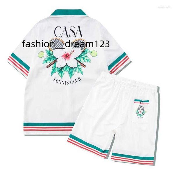 

men's tracksuits men's tracksuits 2023 tennis flowers stripes men women short set t shrt hawaii beach style suit hip hop shirt sho, Gray