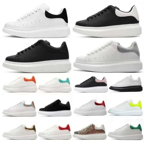 

new designers casual shoes oversized lace up women men sneakers platform sole white black espadrille leather veet suede ueens trainers