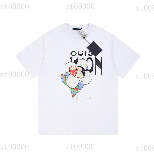 

22ss designer letter printed t shirts tee sweatshirt fashion high street short sleeves summer casual t-shirt breathable men women crew neck, Black;brown