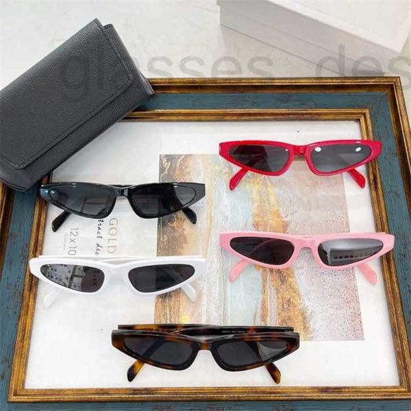 

sunglasses designer 2023c new fashionable cat's eye frame sunglasses ins same 40231 fashion l2as, White;black