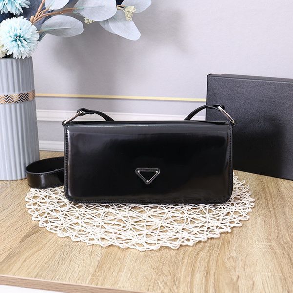 

designer bag handbags fashion women glossy leather shoulder bag