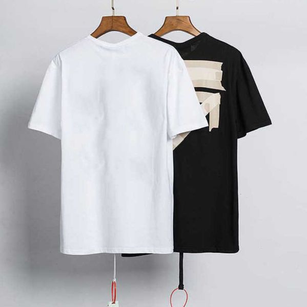 

classics luxuryoffs men's t shirts brand offer t-shirts fashion back arrow x printd men women eur size tees couples loose fat t-shirt, White;black