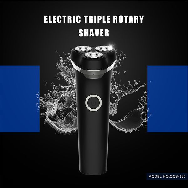 

electric shaver rotary razor men waterproof cordless beard trimmer facial hair remover
