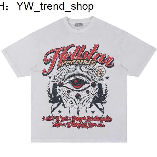 

hellstar t shirt rappe mens women tshirt rapper wash grey heavy craft short sleeve high street fashion retro hell women's t-shirt us si, White;black