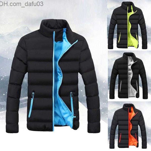 

men's down parkas men's down parkas winter casual fashion warm fit thickened men slim thick bubble coat jacket outerwear#g30 z2307, Black