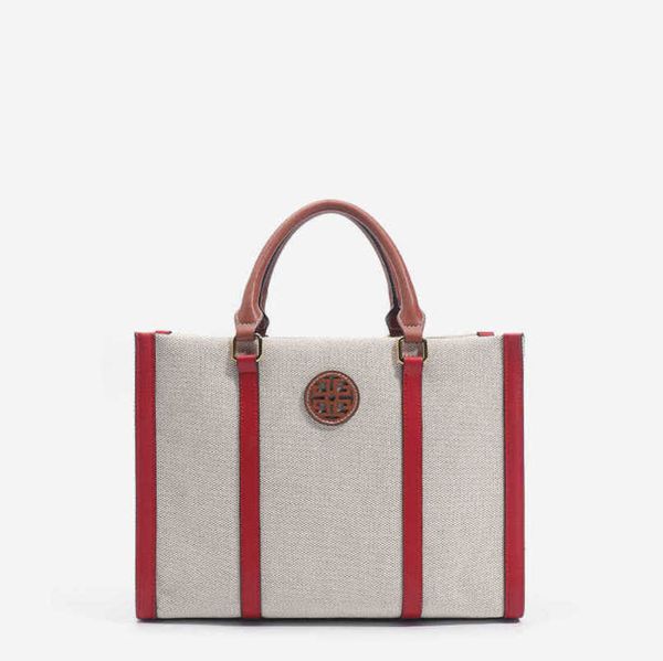 

luxury bags luxury tb 2023 new premium canvas commuter shoulder simple tote bag