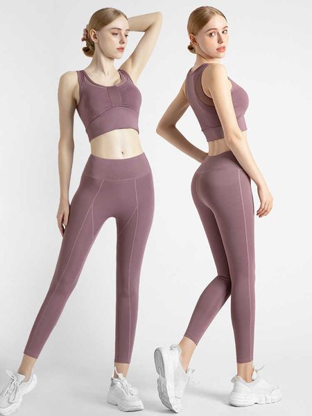 

lulu mesh breathable yoga sets women running fitness cycling sports suit seamless high waist gym pants leggings gym exercise sets 2 piece