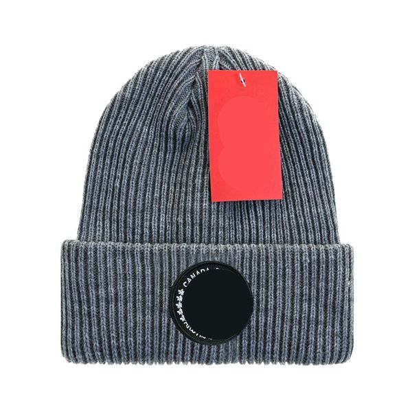 

fashion designer knitted hat ins popular canada winter hats classic letter goose print knitted caps h22-7.28, Blue;gray