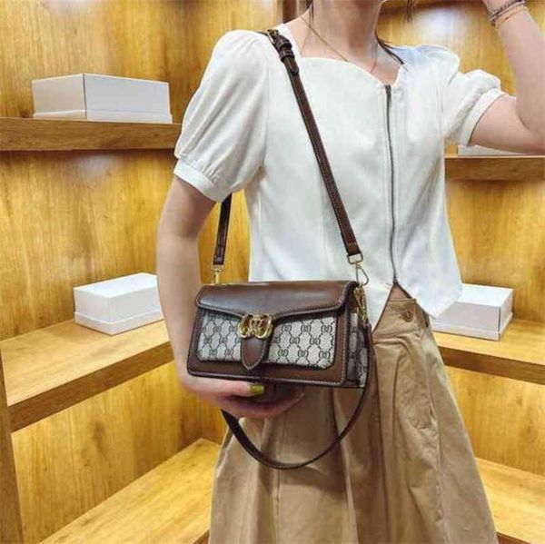 

2023 new luxury bags advanced old flower lady printed underarm classic atmospheric square