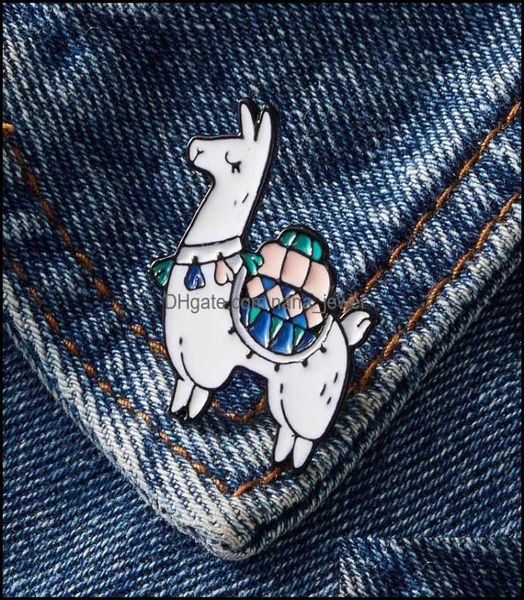 

pins brooches jewelry alpaca brooch animal pin lover gift clothes badges drop delivery 2021 x3kca4357553, Gray