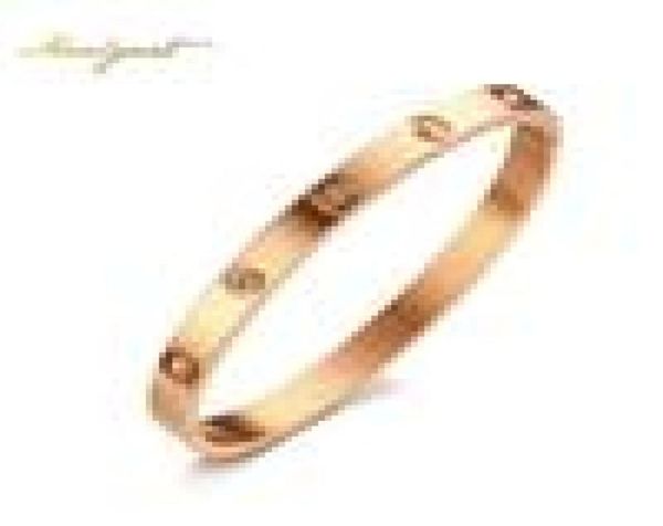 

rose gold color crystal bangle for trendy women cuff bracelet bangles stainless steel jewelry 6mm wide8798231, Black