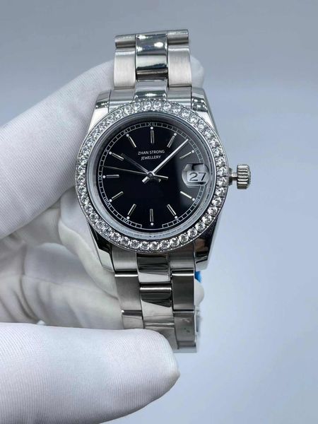 

womens watches 31mm diamond bezel fashion designer automatic mechanical stainless steel ladies watch party gifts montre de luxe wristwatches, Slivery;golden