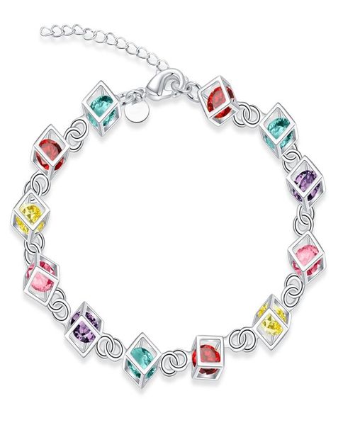 

whole 925 sterling silver plated lobster charm bracelets lknspch2203710709, Black