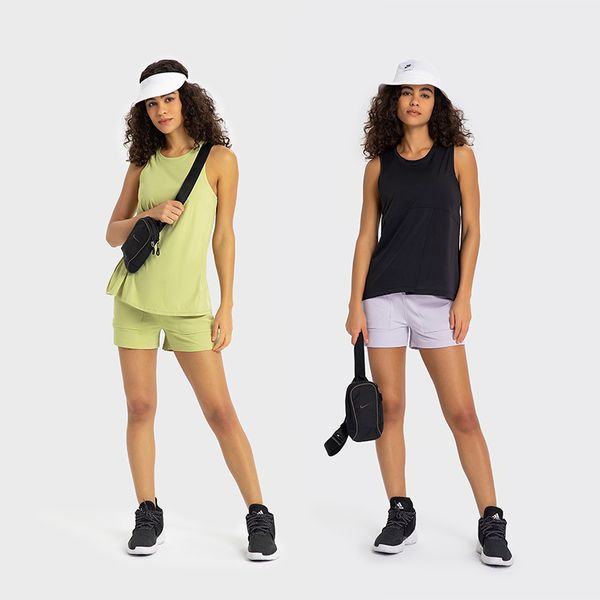 

lulu women's yoga high waist shorts, sports shorts, fitness suits, girls' running casual pants