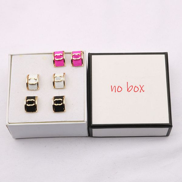 

classic 18k gold plated 925 silver luxury brand designers letters stud metal geometric famous women crystal rhinestone pearl earring wedding, Golden;silver