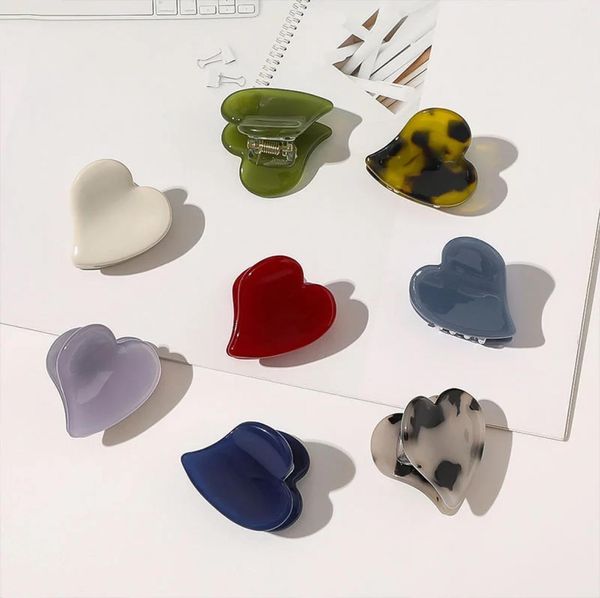 

hair clips acetate hair claw love heart hairpin women claw clip large geometric hair accessories barrette hairgrips6451742, Slivery;golden