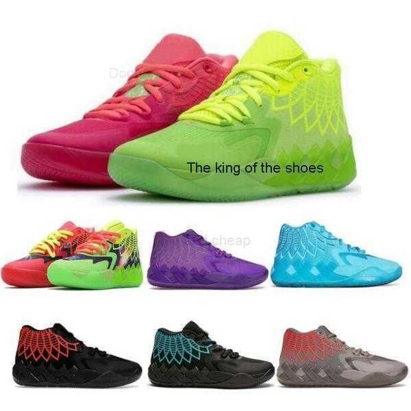 

2023lamelo shoes mb.01 melo ball 2022 men basketball shoes mb1 galaxy rick queen buzz city grey rock ridge red blast sports man trainers sne, Black