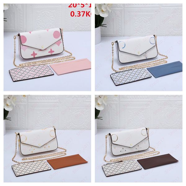 

designer multi felicie pochette bag by the pool women crossbody messenger wallet sacoche luxury mini evening handbag shoulder purse bag dhga