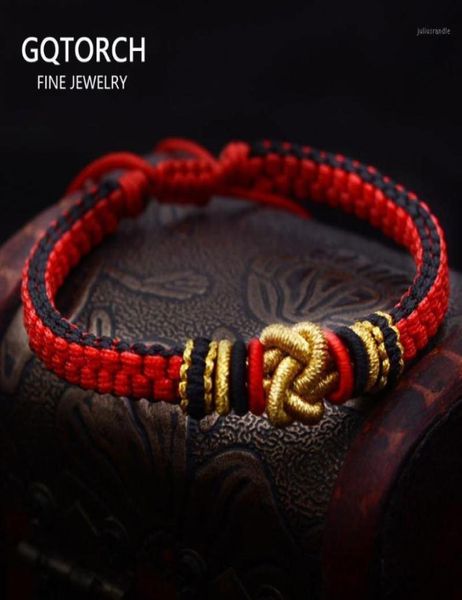 

charm bracelets handmade lucky red rope bracelet couple ethnic tibetan jewelry concentric knots adjustable string for men and wome6142174, Golden;silver