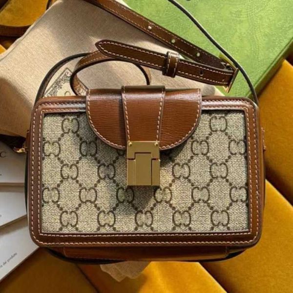 

2023 factory direct sales new g family mini square presbyopia camera portable box single shoulder diagonal cross leather women's bag