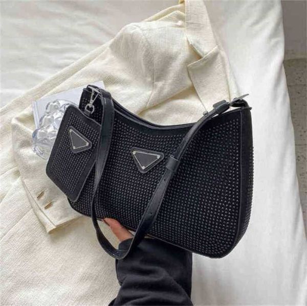

luxury bags bright style simple full armpit wallet two piece set