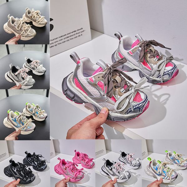 

Kids Baby Designer Casual Boy Girls Fashion Sneakers Party Platforms Daddy Toddler Childrens Sports Shoes Size 26-37, Pink