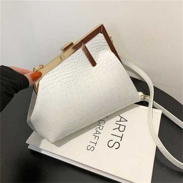 

2023 new luxury bags spring women clip irregular messenger stone shoulder