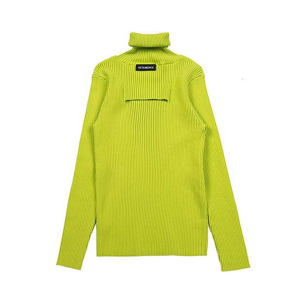 

women's sweaters vetements sweater men women 1 knitted turtleneck clothes 230727, White;black