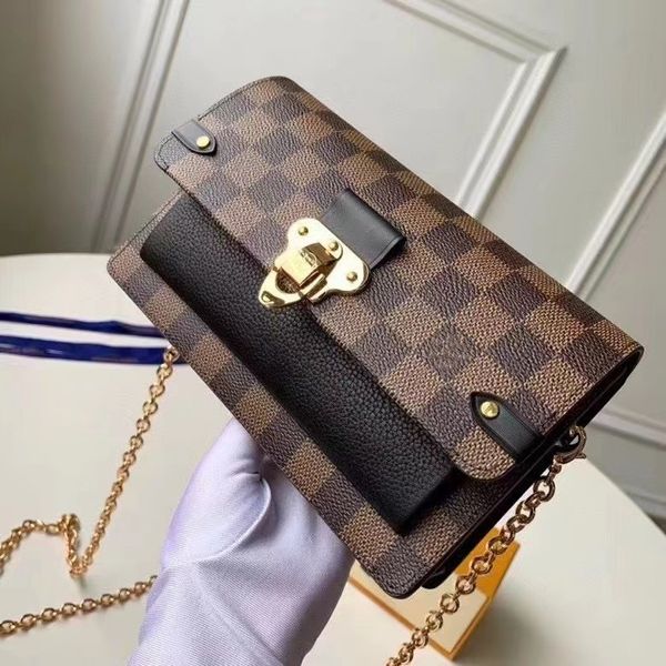 

n60221 new women's bag one shoulder bag checker luxury high quality