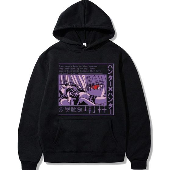 

2020 anime hunter x hunter hoodie for men women long sleeve anime manga kurapika hxh devil eye hoodie pullover gift hoodies x2316644, Black