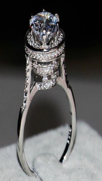 

size 511 brand desgin 8mm white z luxury jewelry 925 sterling silver simulated diamond wedding band rings for women with box 7061023, Slivery;golden