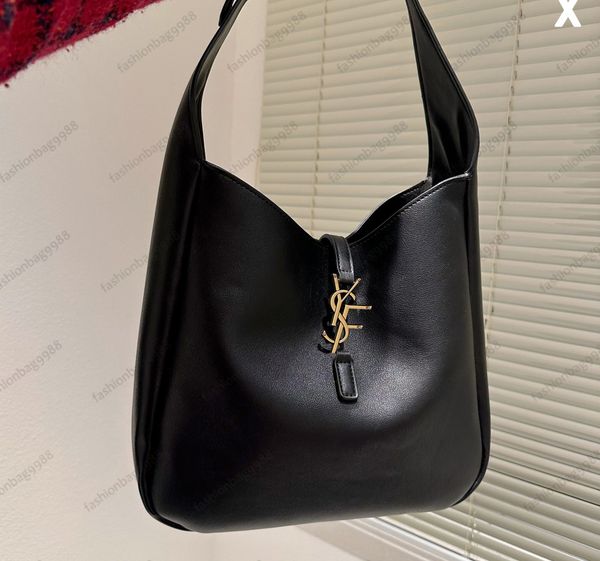 

10a designers bucket black shoulder bags luxurys 30cm soft real leather golden metal designer totes handbags crossbody purses handbags walle