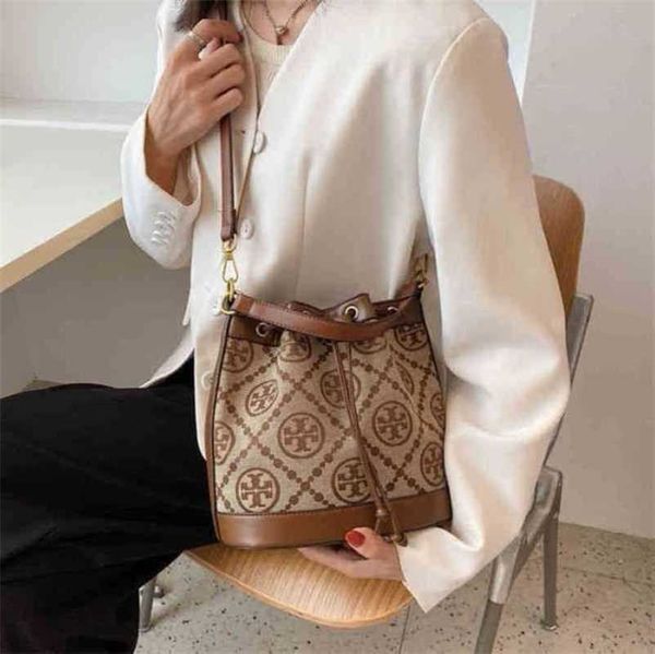 

trend bucket hollow out simple fairy vintage canvas with drawstring