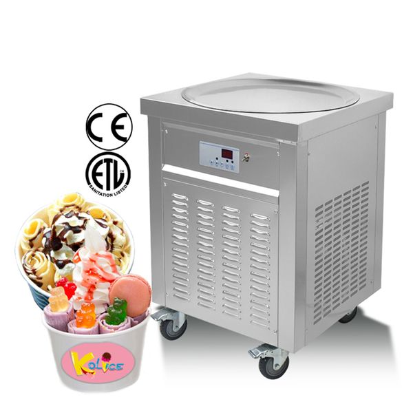

kolice ent eu us franchise kitchen tool single round pan fried roll ice cream machine