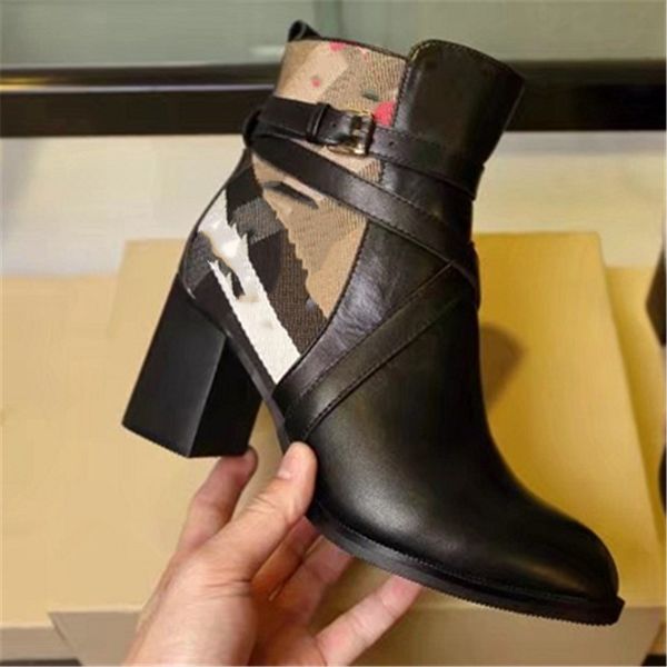 

luxury design boots 2023 ba jia fashionable women's business work elegant decoration snow anti slip knight boots martin boots casual so, Black