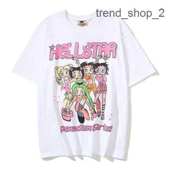 

2023 hellstar designer short men's shirts hellstar t shirt rapper wash grey heavy craft short sleeve high fashion retro women's t-, Black;brown