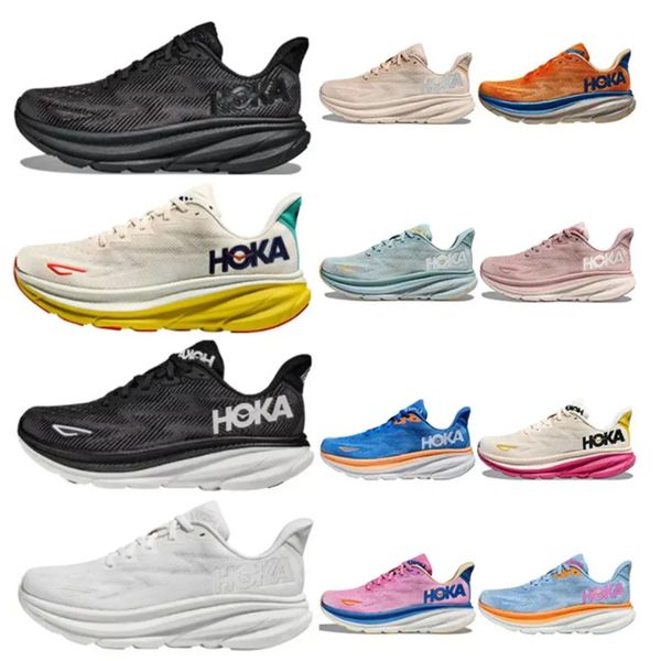 

2023 hoka one clifton 9 athletic running shoes bondi 8 carbon x 2 sneakers shock absorbing road fashion mens womens r women men size 36-45 0