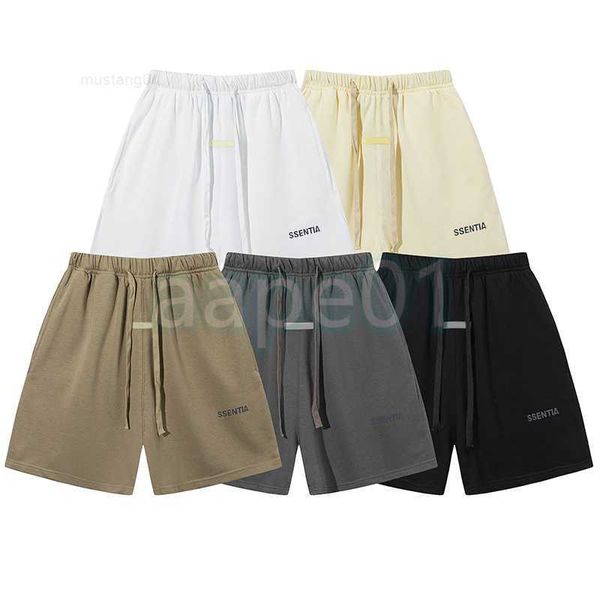 

mens shorts solid sports capris casual couple jogging pants high street mens ess letter print shorts womens hip hop street shorts, White;black