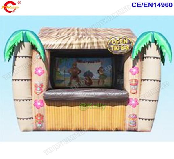 

ship to door outdoor activities 4x3m outdoor portable western inflatable tiki bar party air inflated pub tent for 1475284
