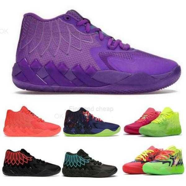 

mb.01 melo ball men basketball shoes mb1 rock ridge red blast rick galaxy queen buzz city volt 2022 authentic man trainers sneakers size 40, Black