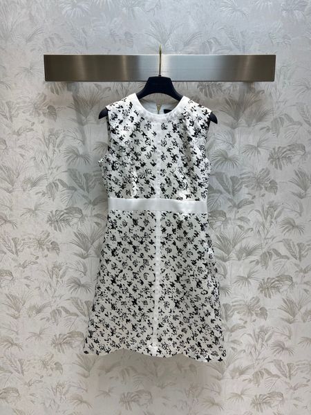

women casual dresses luxury brand loose o-neck sleeveless dress fashion lady casual high waist dress designer female elegant dress, Black;gray