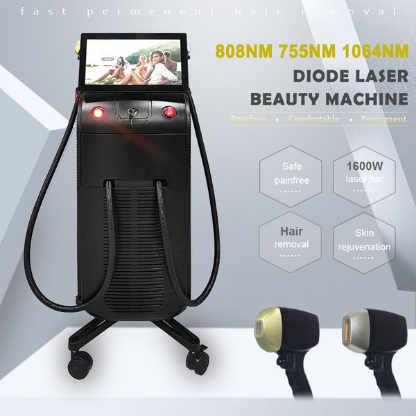 

laser hair removal machine sapphire light device triple wavelength alexandrite lazer, Black