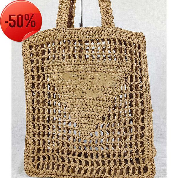 

summer beach shoulder bag straw bags casual rattan women handbags wicker woven female totes large capacity lady travel purse 2022ess
