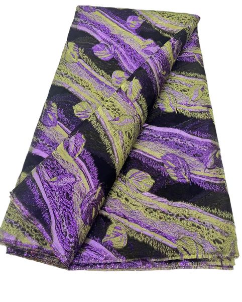

2023 jacquard brocade damask african lace fabric 5 yards women pink wedding evening party dress sewing craft multicolored yq-2000, Black;white