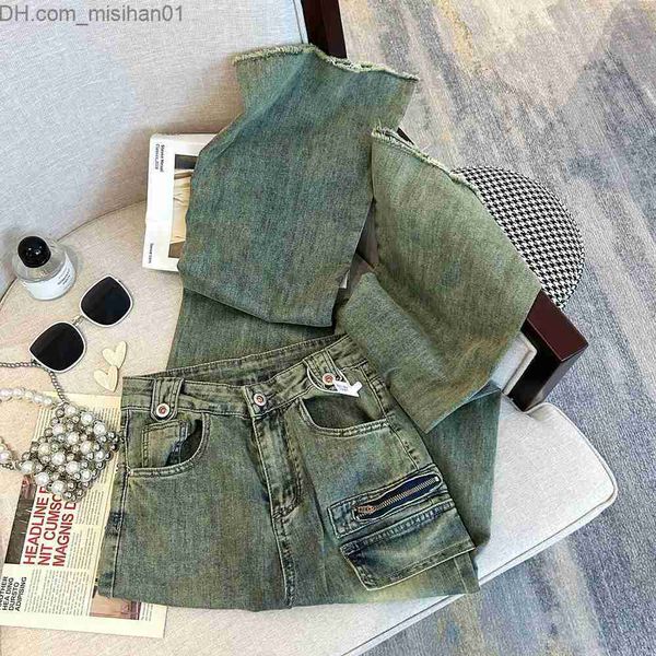 

women's jeans american pocket slight raglan women's jeans spring and autumn new trousers retro blue women's cargo style jeans