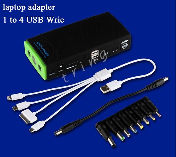 

car jump starter power inverter 500w dc 12v to ac 110v 60hz with 4 usb ports 2 outlets charger for mobile phone cigarette lighterzz