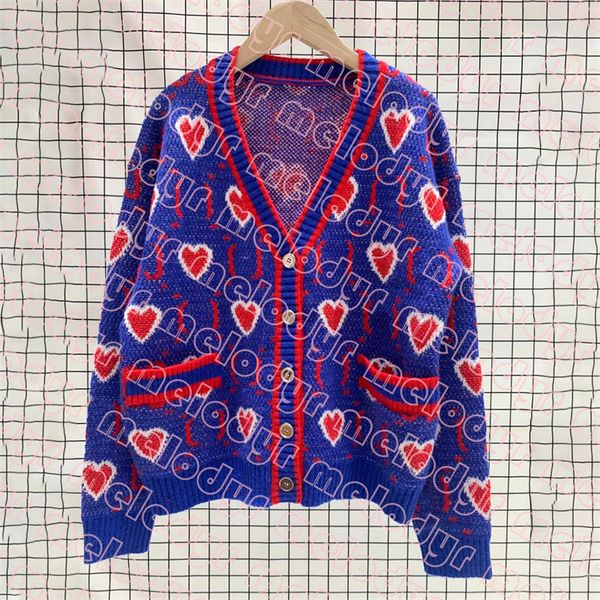 

autumn winter knitted cardigan designer letter print sweater knitting women long sleeve warm knits cardigans, White;black