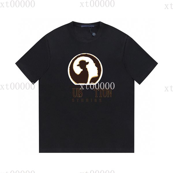 

22ss designer letter printed t shirts tee sweatshirt fashion high street short sleeves summer casual t-shirt breathable men women crew neck, Black;brown