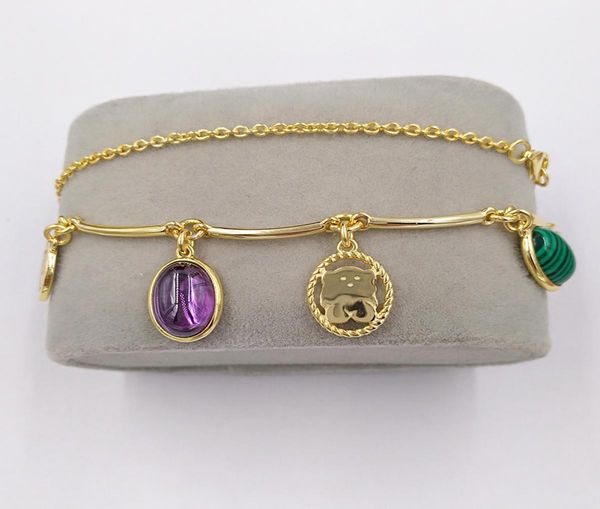 

vermeil silver camee necklace with gemstones authentic 925 sterling silver pendants fits european bear jewelry style gift andy jew2219351