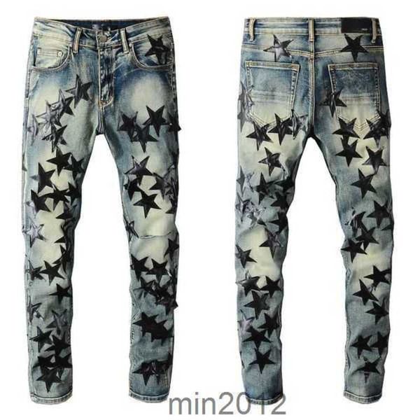 

fit amiras mens motorcycle jean distressed slim ripped luxury designer biker denim for men blackb4ye, Blue